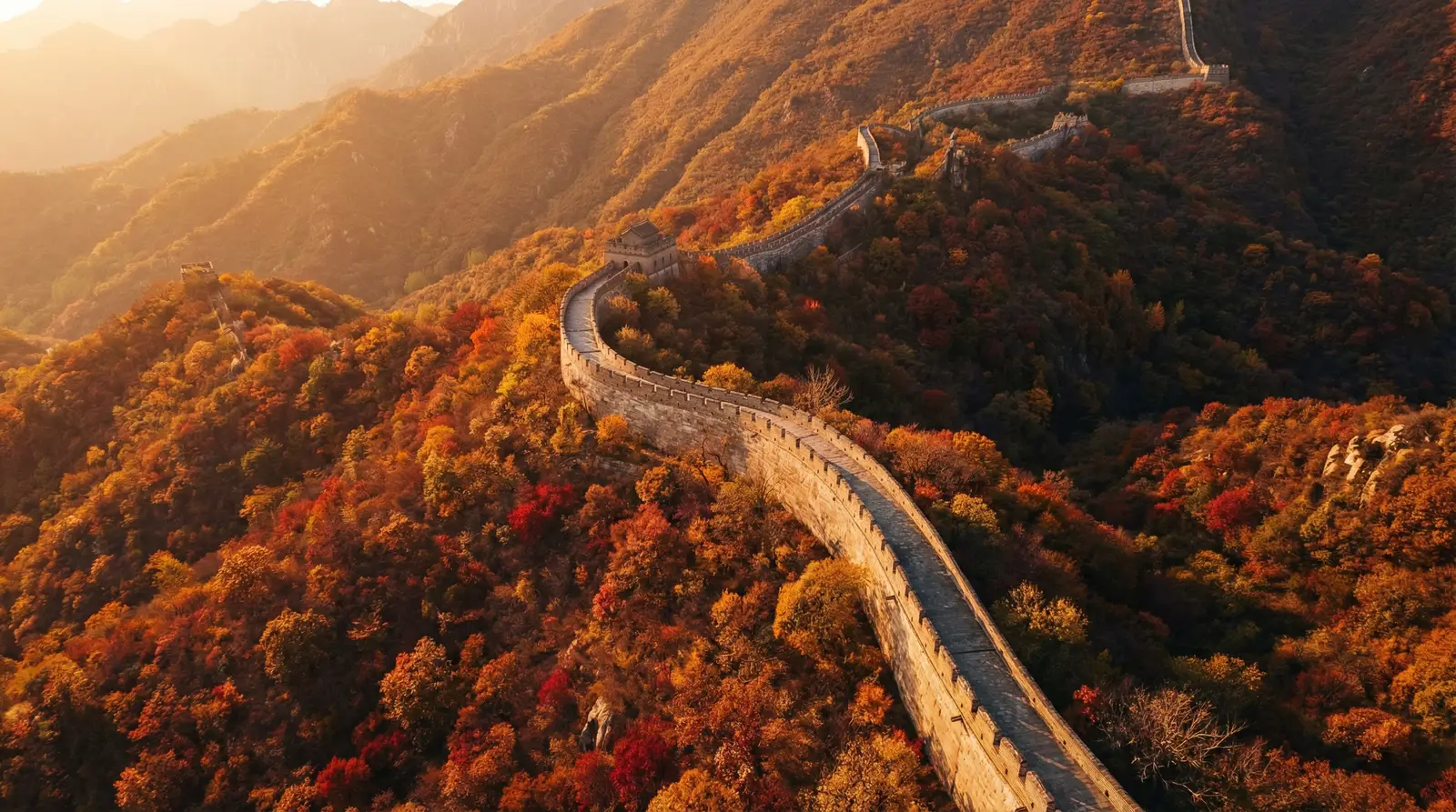 麻豆传煤官网APP入口免费 秋日长城航拍全景